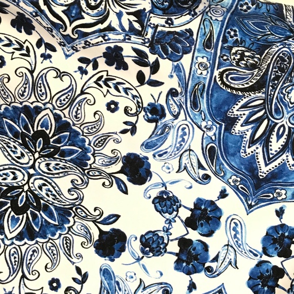 SEAFOLLY Bikini Bottom Hipster Mandala Reversible French Blue Women’s Size 10 - Picture 3 of 14